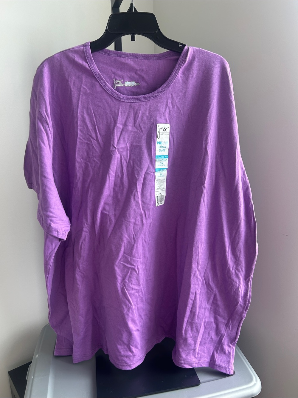 NWT- Women’s Just My Size Purple Lavender Short Sleeve Tee. Size 5x